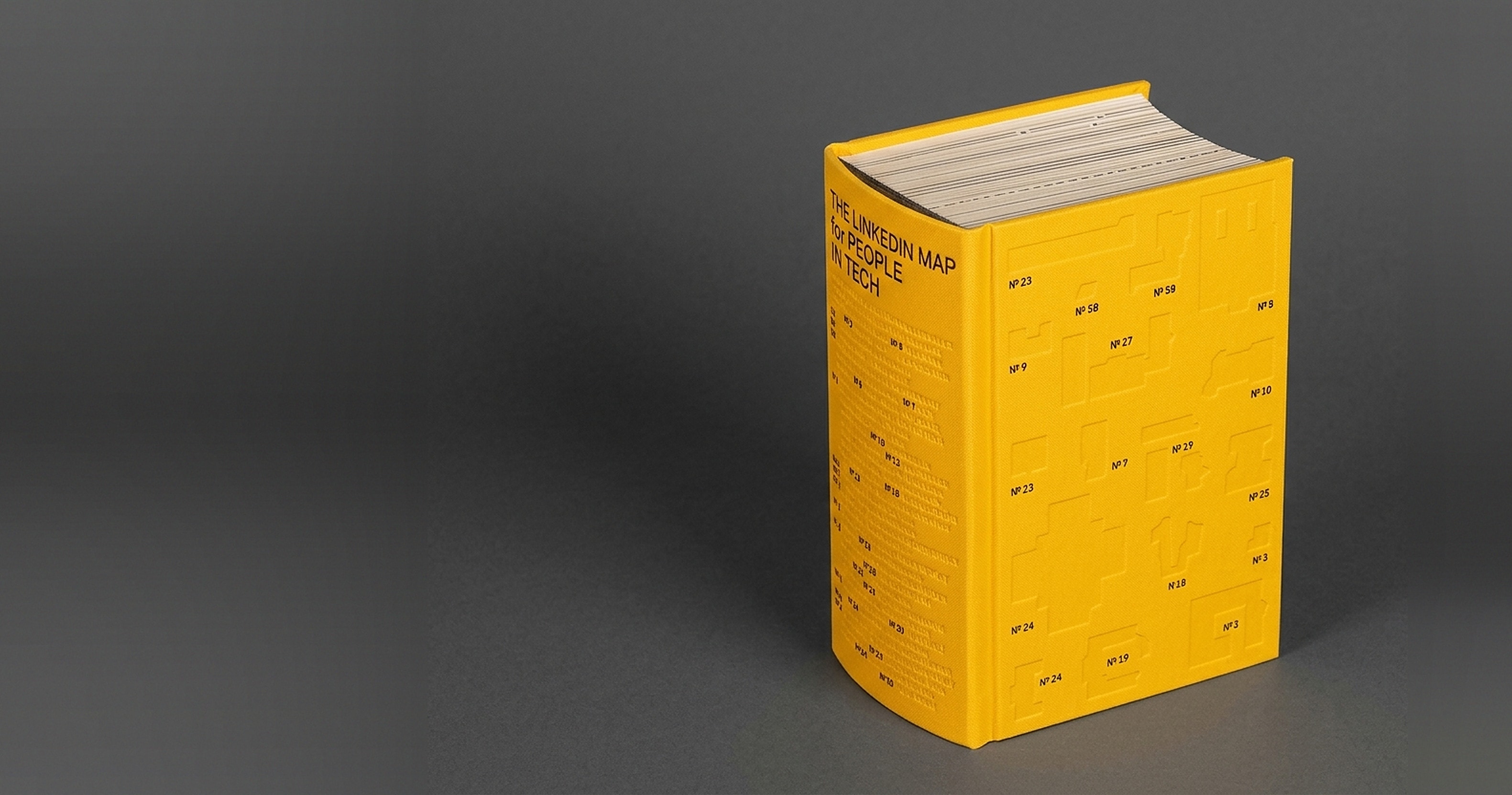 The LinkedIn Map, cloth-bound with the chapter map blind-embossed into the cover